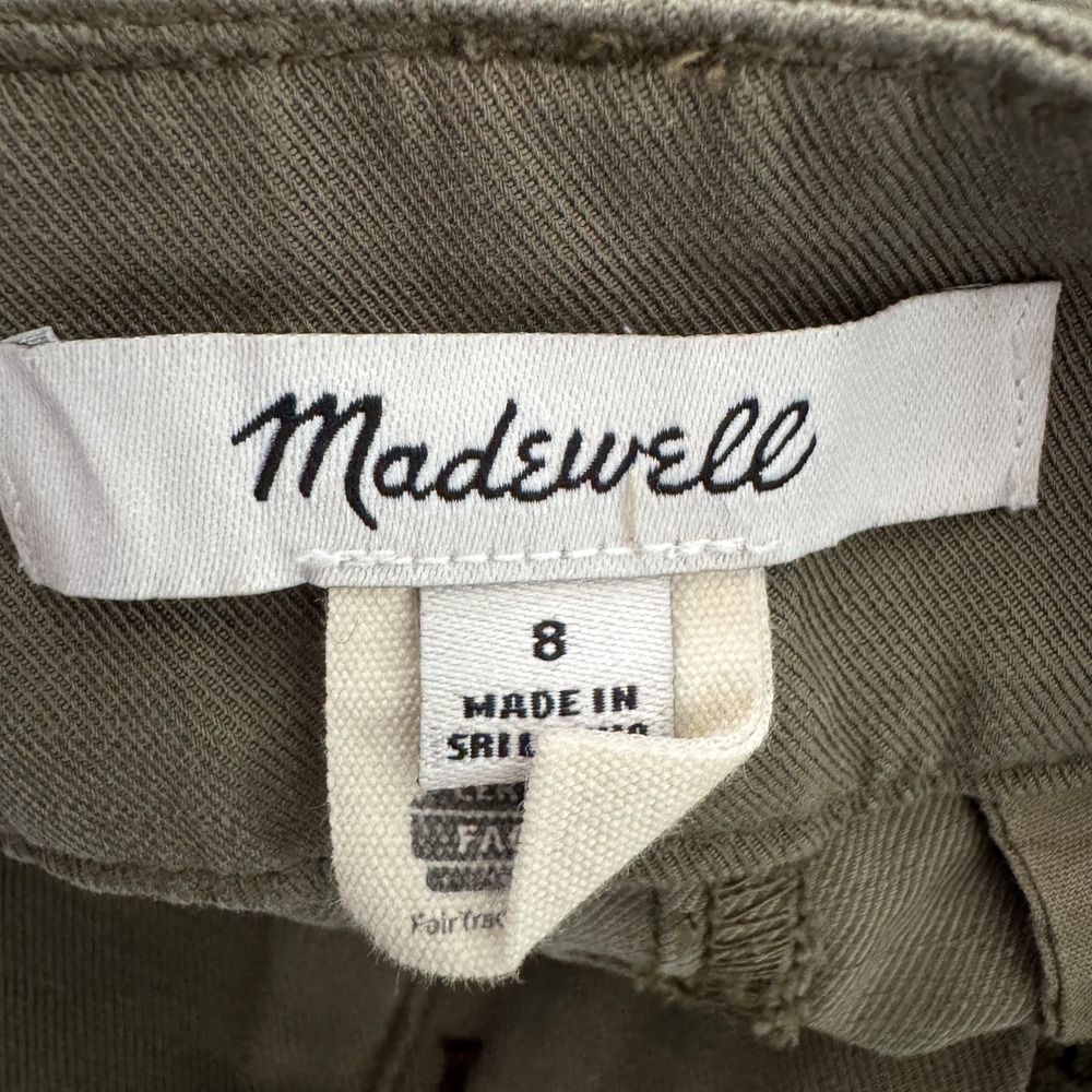 Madewell Olive Wide Leg Pants - Picture 10 of 12